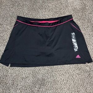 NWT Adidas pink n black skort